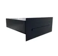 Letterbox24 Briefkasten FLAT Design Durchwurfbriefkasten in RAL 7016 - BX-042 Tief 39-62cm (BK), ohne Namensschild - Briefkasten in RAL 7016
