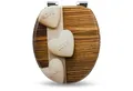 Sanfino WC-Sitz „Hearts“ hochwertiger Toilettendeckel mit Absenkautomatik und Holz, viele bunte Motive, hoher Sitzkomfort, einfache Montage