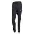 adidas Men's Essential Three Stripes French Terry Pant, Black/White, S