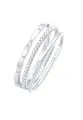 Elli Ring Damen Band Stacking Trio Basic Minimal Zeitlos Blogger in 925 Sterling Silber