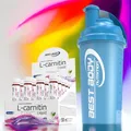 Best Body Nutrition L-Carnitin 20 Ampullen + Eiweiss Shaker  Blau  61,60€/L