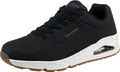 Skechers Herren Uno Stand On Air Sneaker, Black Durabuck Trim, 45 EU