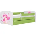 Raumhirsch Furniture Kinderbett, Grün, Holzwerkstoff, 1-Sitzer, 1 Schubladen, Rechteckig, 80x180 cm, FSC 100%, Kinder- & Jugendzimmer, Kindermöbel, Kinderbetten, Kindereinzelbetten