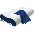 casimum Orthopädisches, Blau, Textil, Füllung: Viskoelastischer Kern, 30x60 cm, Oeko-Tex® Standard 100, Schlaftextilien, Kopfkissen & Nackenkissen, Nackenkissen