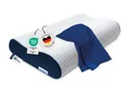 casimum Nackenstützkissen Orthopädisches Nackenkissen ERGO VARIO, 60x30cm, höhenverstellbar, Füllung: Memory Foam (Memory Schaum), Bezug: Blau, Rückenschläfer, Seitenschläfer, ergonomisches Nackenkissen, orthopädisches Kissen
