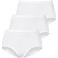 Taillenslip MEY "SERIE 2000", Damen, Gr. 54, weiß, Feinripp, Obermaterial: 100% Baumwolle, unifarben, körpernah, Unterhosen, Ohne auftragende Seitennähte