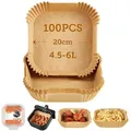 COSORI Backpapier für Heißluftfritteuse 4.5-6L, 100 Stück