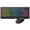 Krom NXKROMKBLSP - Schwarze Membrantastatur Qwertz