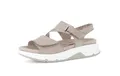 Gabor Damen Trekking Sandalen, Frauen Sandalen,wechsel-Fussbett,Optifit,breit,Hovercraft,atmungs-aktiv,sacchetto,weich,rot,leinen,38 EU / 5 UK