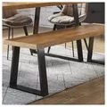 Vicco Tischbein, Schwarz, 40 x 42 cm Trapezförmig schwarz Ø 40.1 cm x 40.1 cm x 42 cm x 8 cm