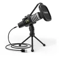 USB Kondensator Mikrofon Nierencharakteristik Popfilter Konferenz Streaming