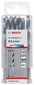 Bosch Professional 10 Stück HSS Spiralbohrer PointTeQ (für Metall, 6,2 x 63 x 101 mm, Zubehör Bohrschrauber)