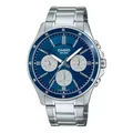 Casio - Uhr -MTP-1374D-2A3VDF, Silber., One Size, Armband