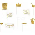 Partydeco Photo Booth Wedding Set (10 Stk.) (KNP30)