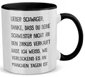Schwager Geschenk Hochzeit Männer Tasse Weihnachten Geburtstag -Deine Schwester-