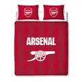 Arsenal FC Bettbezug Bettwäsche Set Doppel Reversibel Blitz Gunners Jungen