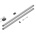 ledscom.de Smarte LED Unterbau-Leuchte SIRIS schwarz matt, WLAN-Controller flach, Smart-Home, Alexa-fähig je 90cm, je 963lm, warmweiß, 2er Set