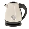 Camry CR 1344 creme Elektrischer Wasserkocher mit Thermometer 1,7L Edelstahl