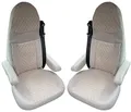 BREMER SITZBEZÜGE Wohnmobil Schonbezüge für Aguti GIS Liner und Milan Sitze | 2er Schonbezug Set inkl. Armlehnen-Bezüge in Beige | GT405