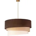 Hängeleuchte Devon, Mehrfarbig, Textil, 95 cm, RoHS, Lampen & Leuchten, Innenbeleuchtung, Leuchten nach Räumen, Esstischlampen