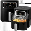 Airfryer Heißluftfritteuse 5L 1500W Touchscreen 8-in-1 Spülmaschinenfeste Retoo
