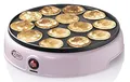 Bestron Poffertjes Maker im Retro Design, Mini Waffel Pfannkuchen Automat, mit Antihaftbeschichtung, Sweet Dreams, 800 W, Farbe: Rosa