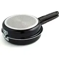 QUID Gastro FUN Doble Tortilla Black Bratpfanne, 20 cm max. Durchmesser, Aluminium, Induktionsherd-geeignet, Antihaftbeschichtung
