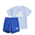 adidas Unisex Baby Essentials Big Logo Set Track Suit, glow blue/white, 12-18 Months