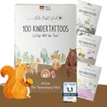 ® 100 angesagte Tattoo Kinder Motive mit Tieren // Kindertattoos hautfreundli...
