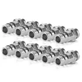 STAHLWERK Druckluft-Schnellkupplungen 10er Set – Druckluftkupplung NW 7,2 mit 1/4" Anschlussgewinde, bis 35 bar belastbar, robust & langlebig, Zubehör für Druckluftkompressoren & Druckluftwerkzeuge