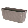 Annastore Blumenkasten L 300 mm - Balkonkasten aus wetterfestem Kunststoff - Blumenkästen - Balkonkästen (Mokka, 300 mm)