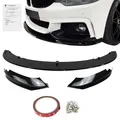 JOM 5111412-2JOM Frontspoiler Ansatz Lippe Stossstange Sport Performance +ABE+schwarz glänzend 3-teilig, passend für F32