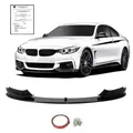 Front Spoiler Lippe schwarz GLANZ ABE passend für BMW 4er F32 F33 F36 Stoßstange
