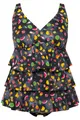 Ulla Popken große Größen Soft BH 42 schwarz Tankini Früchte Softcups Volants