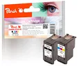 Peach C540/541 Spar Pack Druckköpfe XL (BK, C) ersetzt Canon PG-540XLBK, CL-541XLC, 5222B005, 5226B004 für z.B. Canon Pixma MG 4250, Canon Pixma MG 3600, Canon Pixma TS 5150, Canon Pixma MG 3550