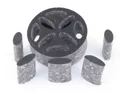 Helios SVE 125 Schalldämmelement Volumenelement Ø 125mm Schalldämpfer Lüftung