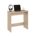 KOMTO Kleiner Schreibtisch Weiß – Computertisch, PC Tisch für Büro, Schmaler Arbeitstisch, Büro Tisch | Small Desk Zipp 79,5 x 39 x 75,5 cm