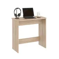 KOMTO Kleiner Schreibtisch Sonoma Eiche – Computertisch, PC Tisch für Büro, Schmaler Arbeitstisch, Büro Tisch | Small Desk Zipp 79,5 x 39 x 75,5 cm