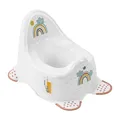 Töpfchen Hippo weiss für Babys und Kinder stabiler Babytopf Anti-Rutsch RAINBOW