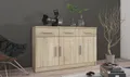 Kommode Sideboard PARIS 3F-3S Wohnwand Wohnzimmer Anbauwand Sonoma Eiche