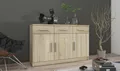 Kommode Sideboard PARIS 3F-3S Wohnwand Wohnzimmer Anbauwand Sonoma Eiche