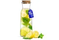 KONZEPT Wasserkaraffe Glaskaraffe mit Korkdeckel, 1 Liter, (Karaffe ideal für Wasser, 1-tlg., Saft, Limonade), ideal für Wasser, Saft, Limonade, Coctails und Milch