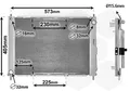 Motorkühler Wasserkühler VAN WEZEL 4300M405 für CLIO RENAULT CR0 BR0 MODUS KR0 3