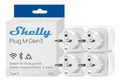 4er-set, Shelly Plug M Gen3 - Smarte Steckdosen WLAN & Matter 3000W weiß - NEU