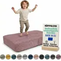 Pillows24 – Hüpfpolster für Kinder | Hüpfkissen 70x110x17 cm | Federn & Schaumstoff | Kindertrampolin für Zuhause | Hüpfmatte | abnehmbarem ... - Violett