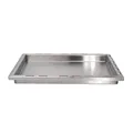 CHEFGASTRO Grillplatte Edelstahl einsetzbare Plancha für Broil King Baron & Crown | 31,5 x 43,7 x 4 cm für Gasgrills