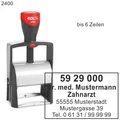 Firmenstempel Praxisstempel Colop Classic Line Metall 2400 - GSS Thommessen
