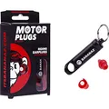 Bananaz Motorplugs Gehörschutz Ohrstöpsel für Motorrad-Fahrer & Motorsport Freunde, 1cm, Rot