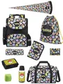 Familando - Schulranzen Set - 10-teilig mit Schultüte - Pokémon (Pikachu Motiv) - Ergonomisch, stabil & mit gepolstertem Rücken - 1010g leicht - 18L Volumen - Mit Reflektoren - ab 1. Klasse