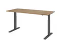 HAMMERBACHER Schreibtisch Upper Desk, elektrisch höhenverstellbar bis 120 cm, Gestell grahitfarben